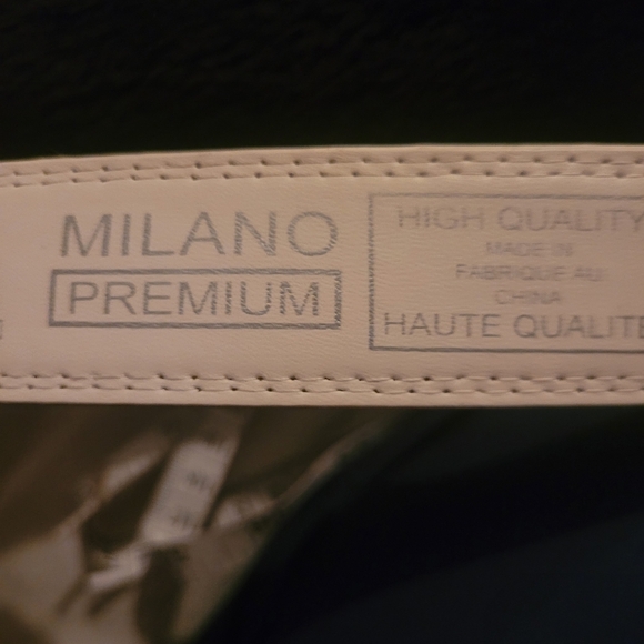 Milano premium white Italian style leather and PU belt - Picture 4 of 5